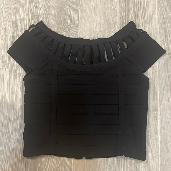 Bebe Vintage Black Blouse Size XS - Picture 1 of 12